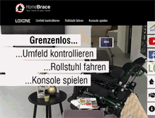 Tablet Screenshot of homebrace.com
